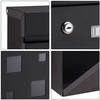 Zenewood Galvanized Steel Wall Design Bail Bailbox - WLD18G