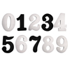 Letreros numéricos de aluminio Zenewood - WNA300~309