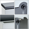 Código de acero Galvanizado Zenewood Lock Murpel Builbox Outdoor Bailbox - W1856