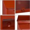 Zenewood Galvanized Steel Wall Mount Red Builbox - WL002