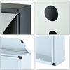 Zenewood Galvanized Steel Wall Bail Bail de diseño moderno - W1840