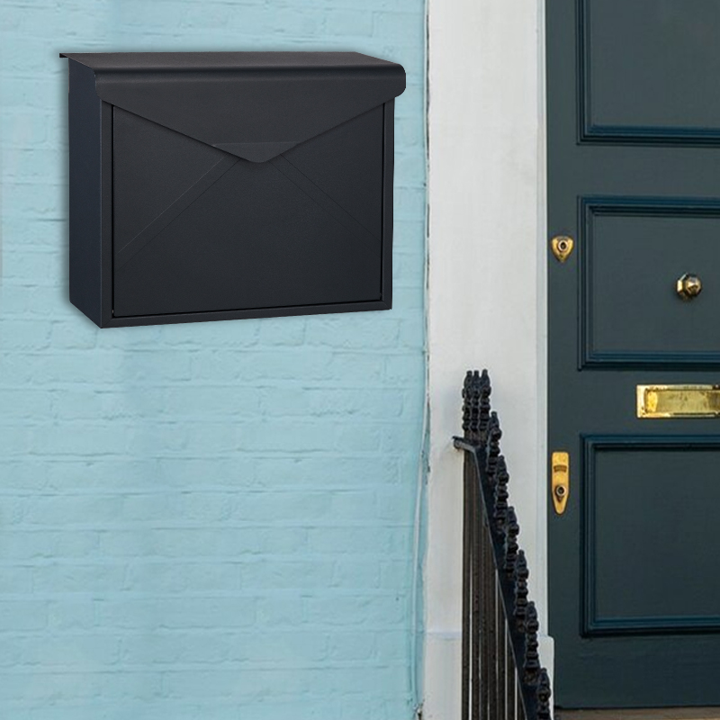 buz&oacute;n de metal negro