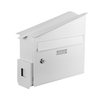 Buzón de montaje de pared de acero galvanizado de Zenewood con soporte de plantas: WPM02G