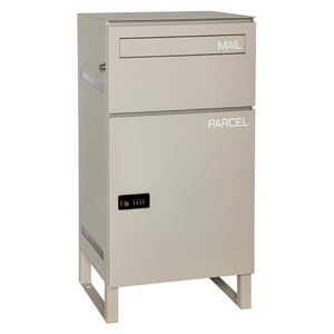 Caja para entrega de paquetes de pie Zenewood con cerradura de botón - WPB077