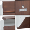 Buzón de impresión de madera de montura de pared de Zenewood Wall - W1509WT