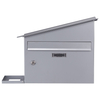 Buzón de montaje de pared de acero galvanizado de Zenewood con soporte de plantas: WPM02G
