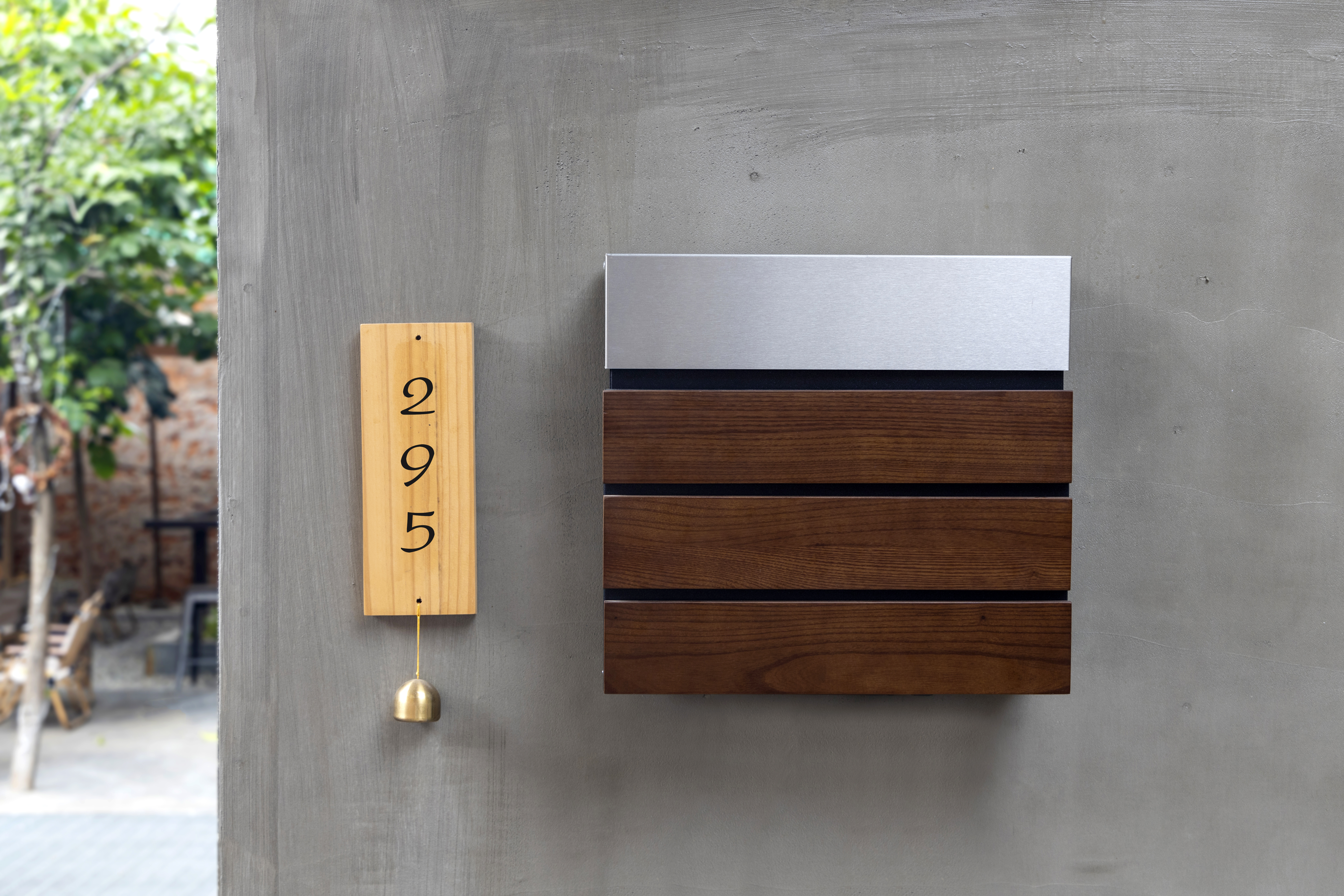 Buzones de complejos de apartamentos